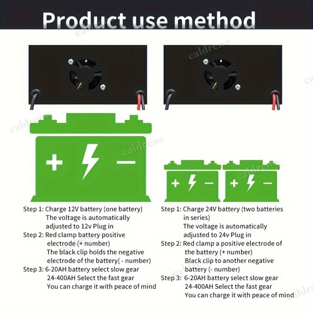400A Smart Car Battery Charger 12V/24V with Pulse Repair – view 8