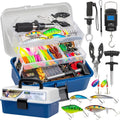 413-Piece Fishing Lure Kit with 3-Layer Tackle Box
