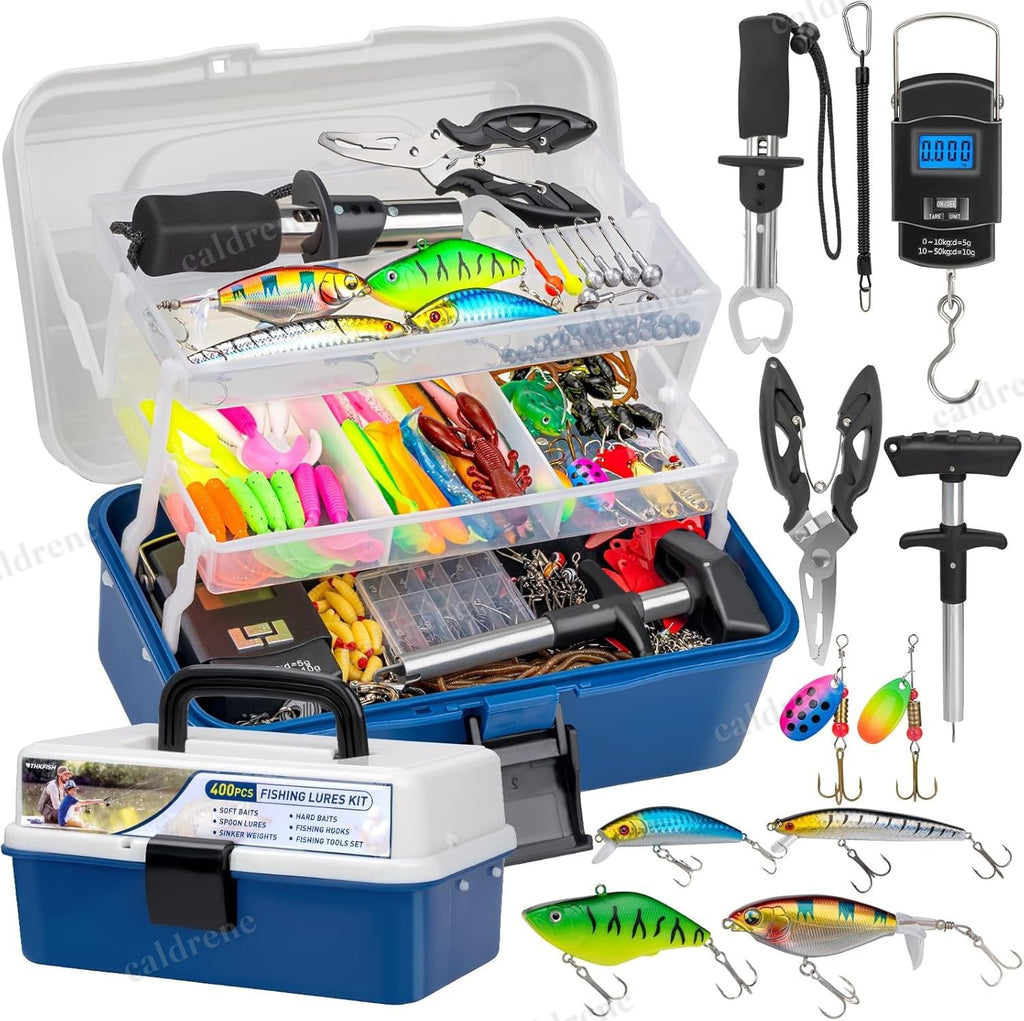 413-Piece Fishing Lure Kit with 3-Layer Tackle Box – view 4