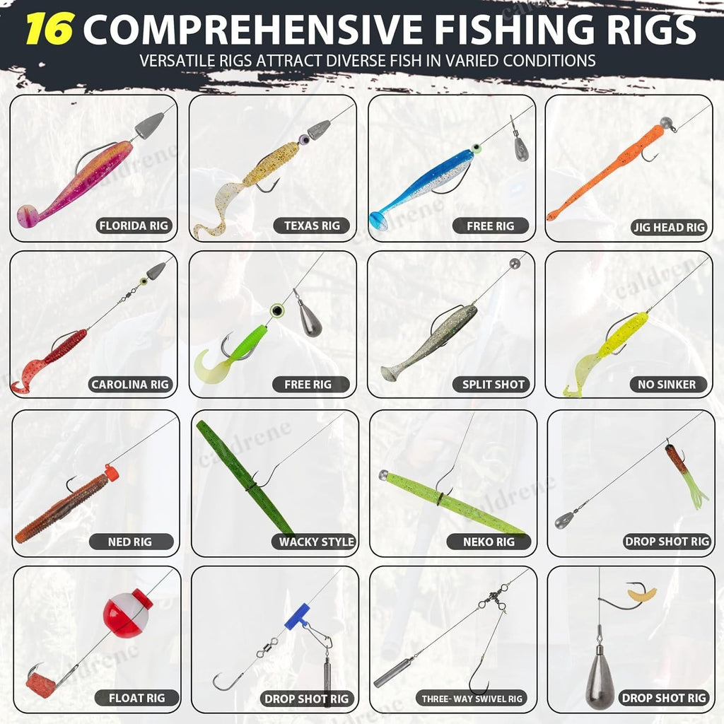 413-Piece Fishing Lure Kit with 3-Layer Tackle Box – view 8