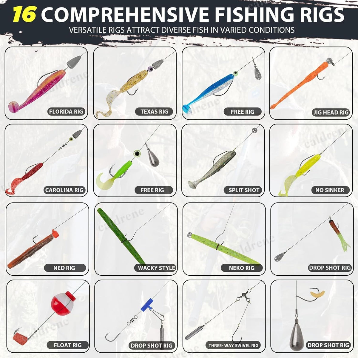 413-Piece Fishing Lure Kit with 3-Layer Tackle Box – view 8