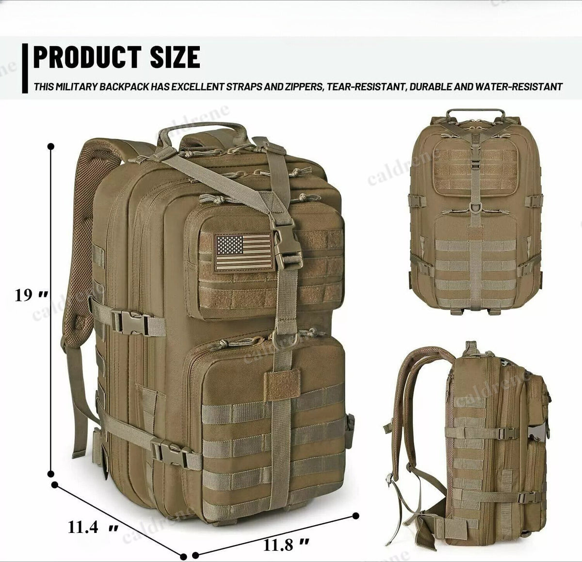 45L Military Tactical Backpack Molle 3 Day Pack – view 6