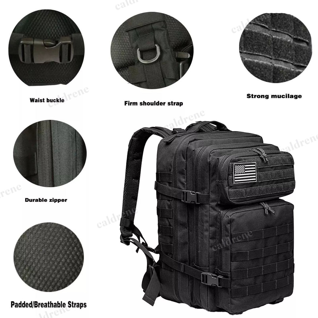 45L Military Tactical Backpack Molle 3 Day Pack – view 8