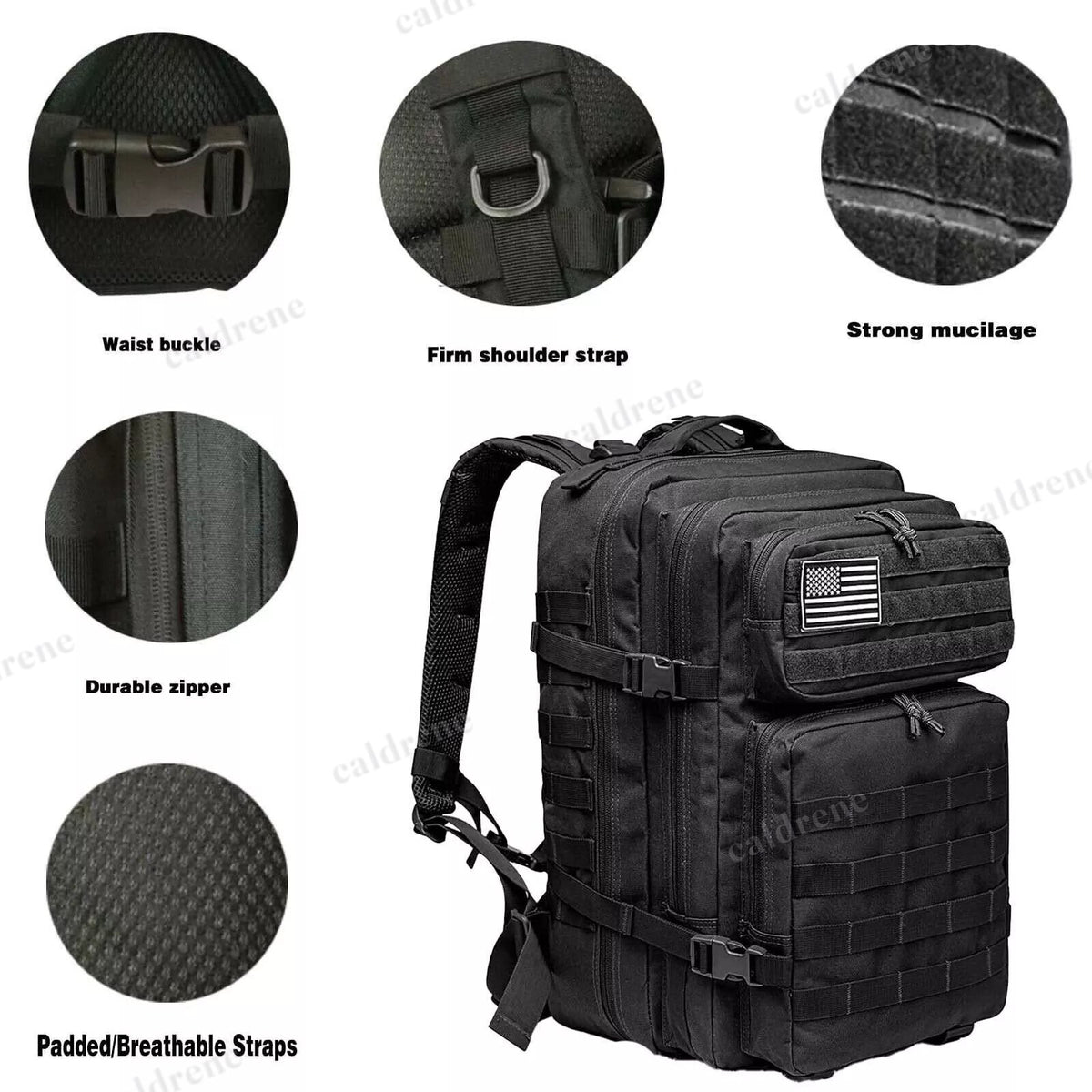 45L Military Tactical Backpack Molle 3 Day Pack – view 8