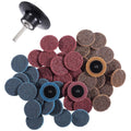 46 Piece 2 Inch Quick Change Surface Conditioning Disc Set with Holder
