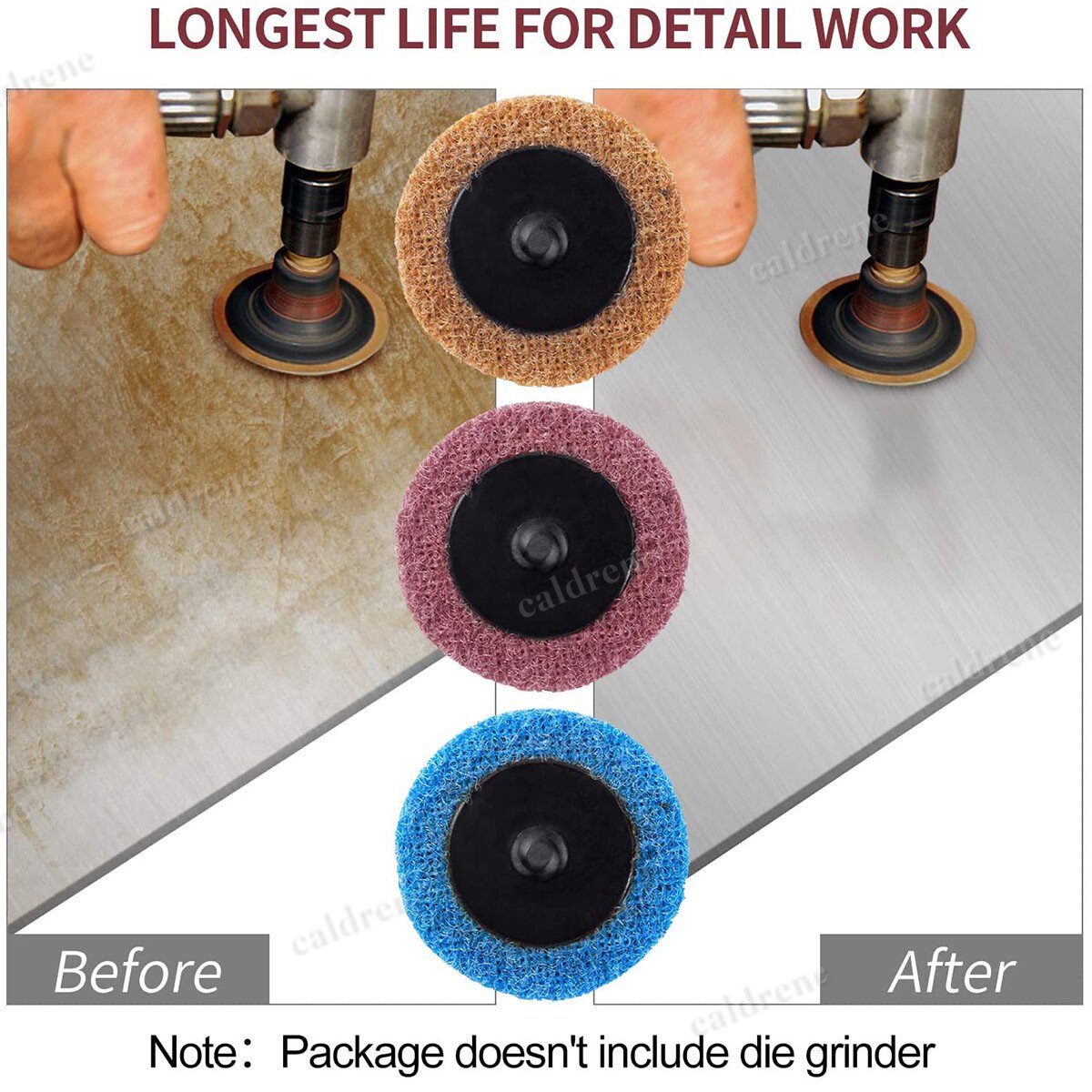 46 Piece 2 Inch Quick Change Surface Conditioning Disc Set with Holder – view 6