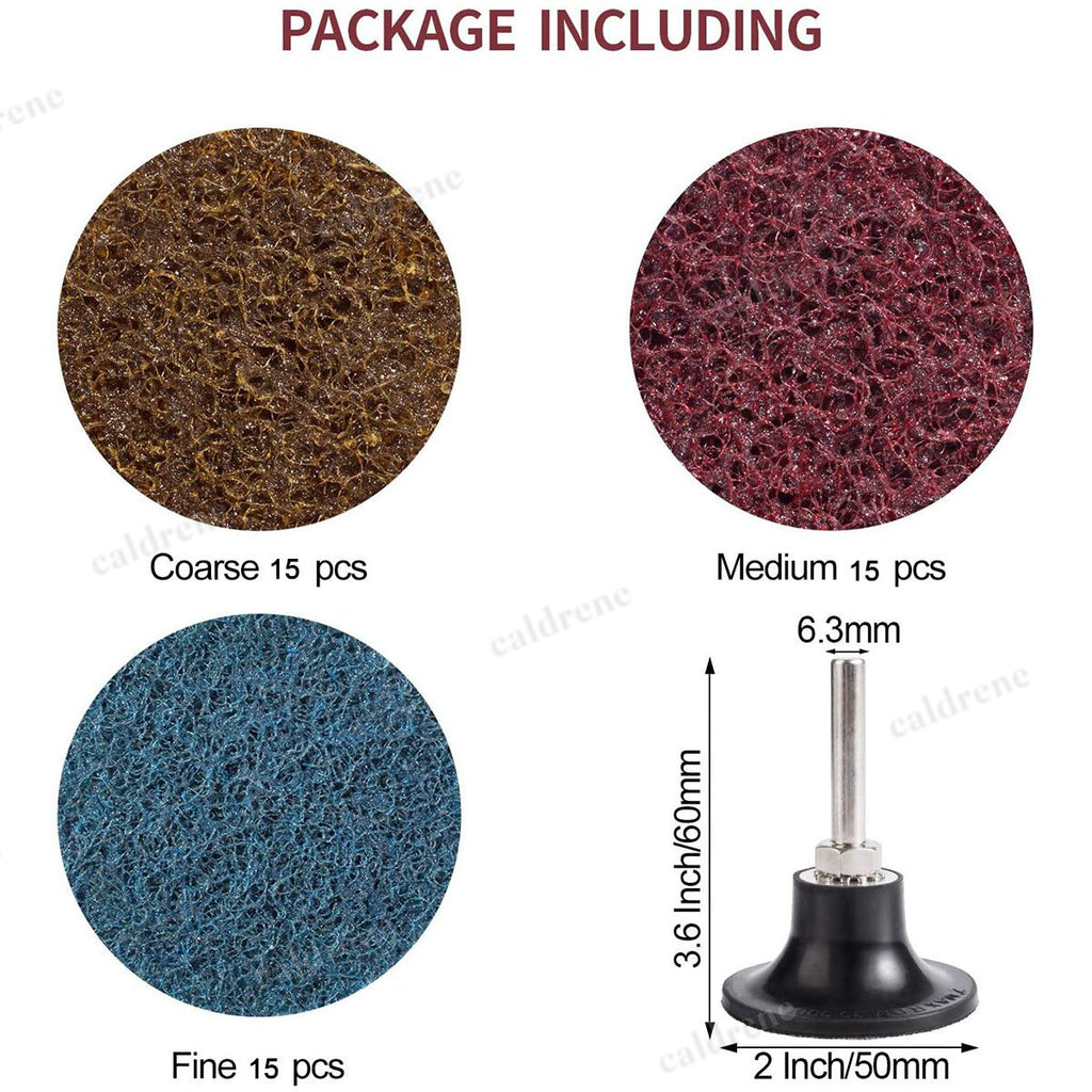 46 Piece 2 Inch Quick Change Surface Conditioning Disc Set with Holder – view 7