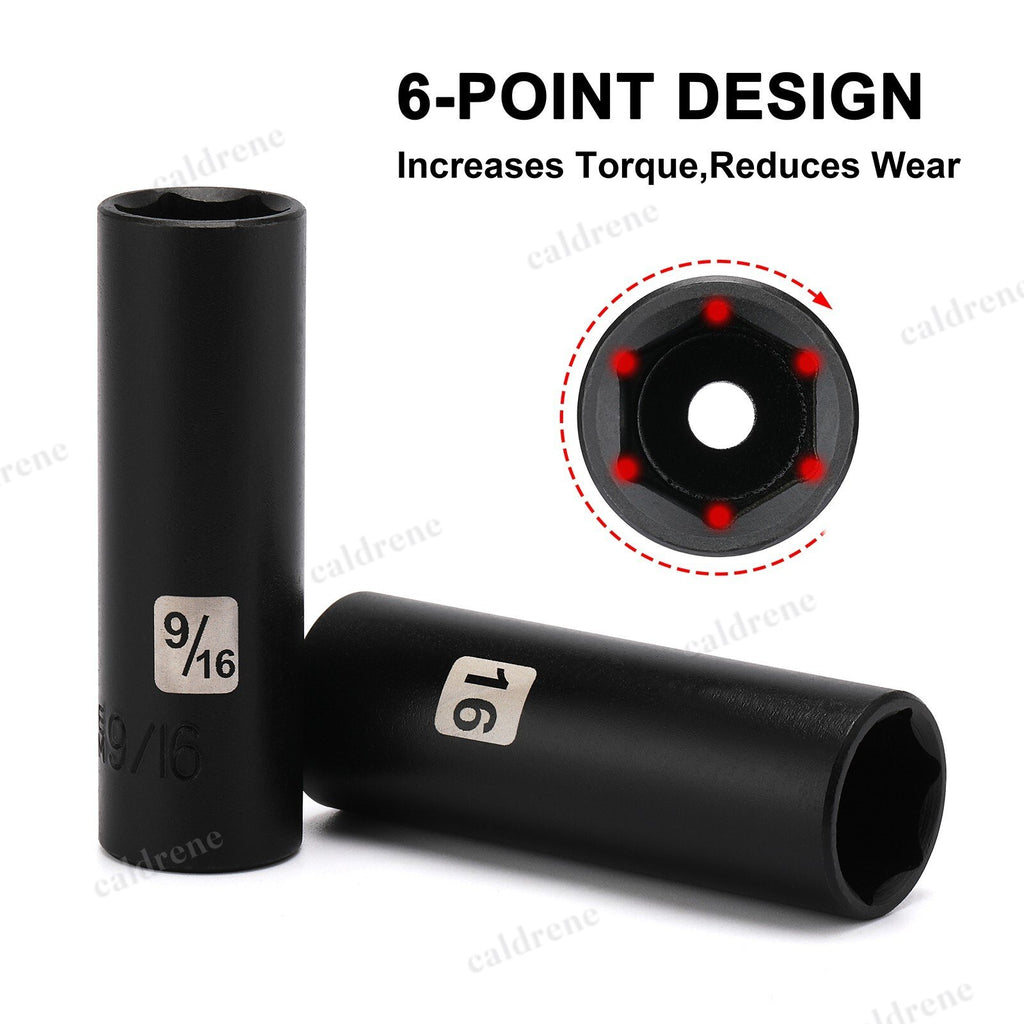 49-Piece 3/8 Drive Impact Socket Set, SAE and Metric – view 4