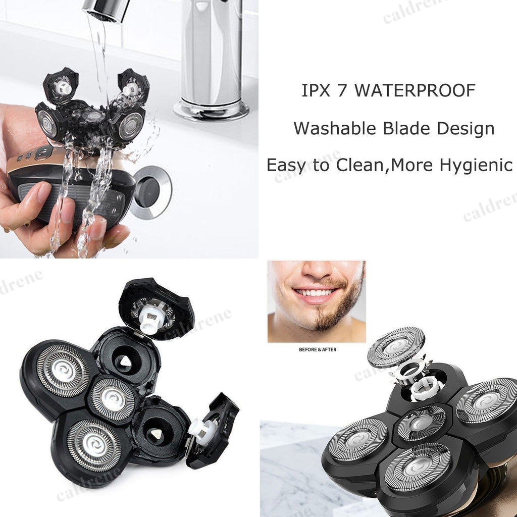 4D Rotary Electric Head Shaver and Beard Trimmer, Rechargeable – view 6
