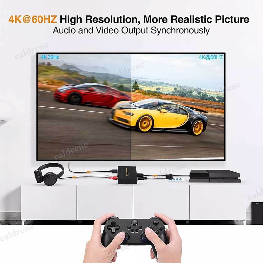 4K 60Hz HDMI to HDMI & Optical Audio Splitter Extractor – view 4