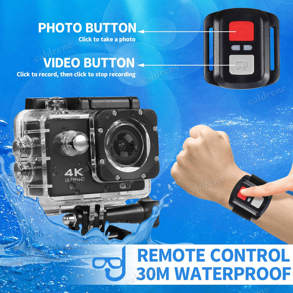 4K Action Camera Waterproof Underwater WiFi with Remote – view 4