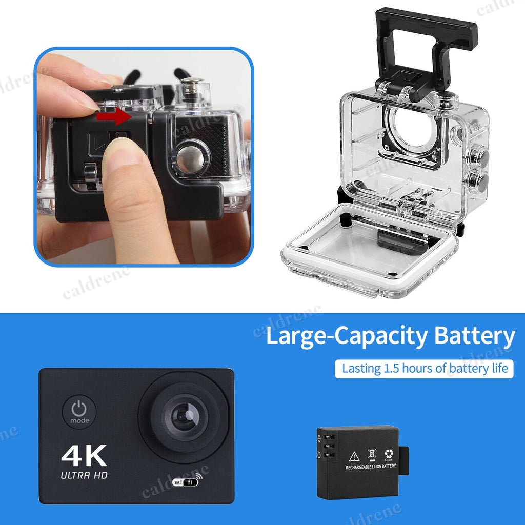 4K Action Camera Waterproof Underwater WiFi with Remote – view 8