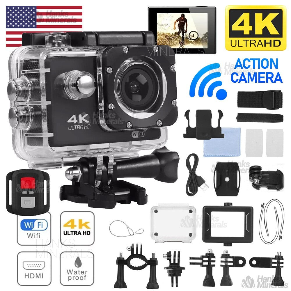 4K Waterproof Action Camera with Remote