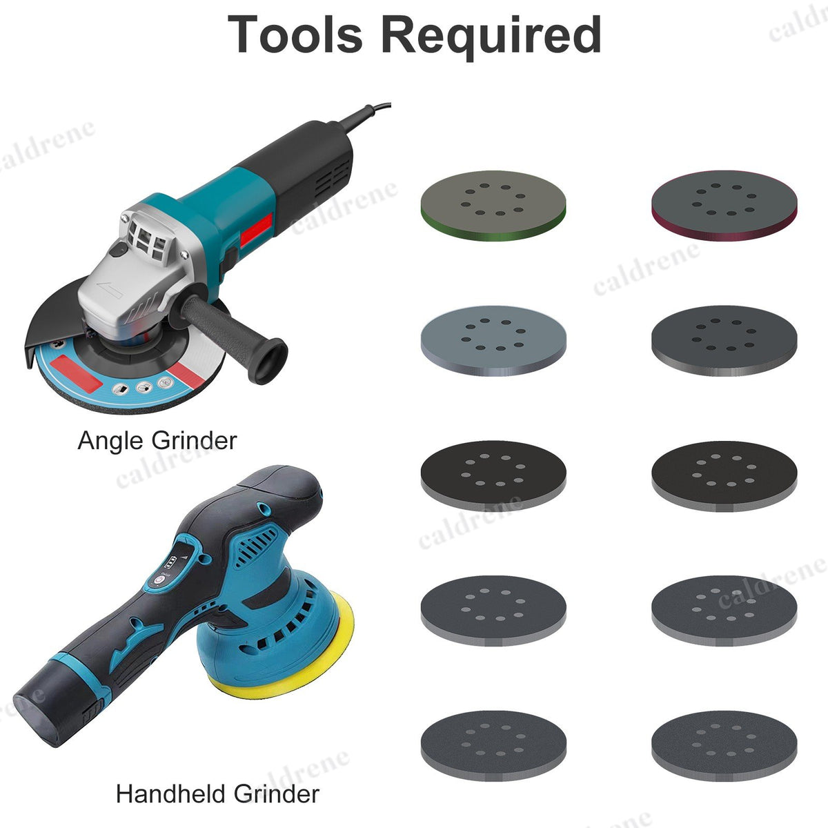 5 Inch Hook and Loop Sanding Disc Set, 100 Pieces – view 6