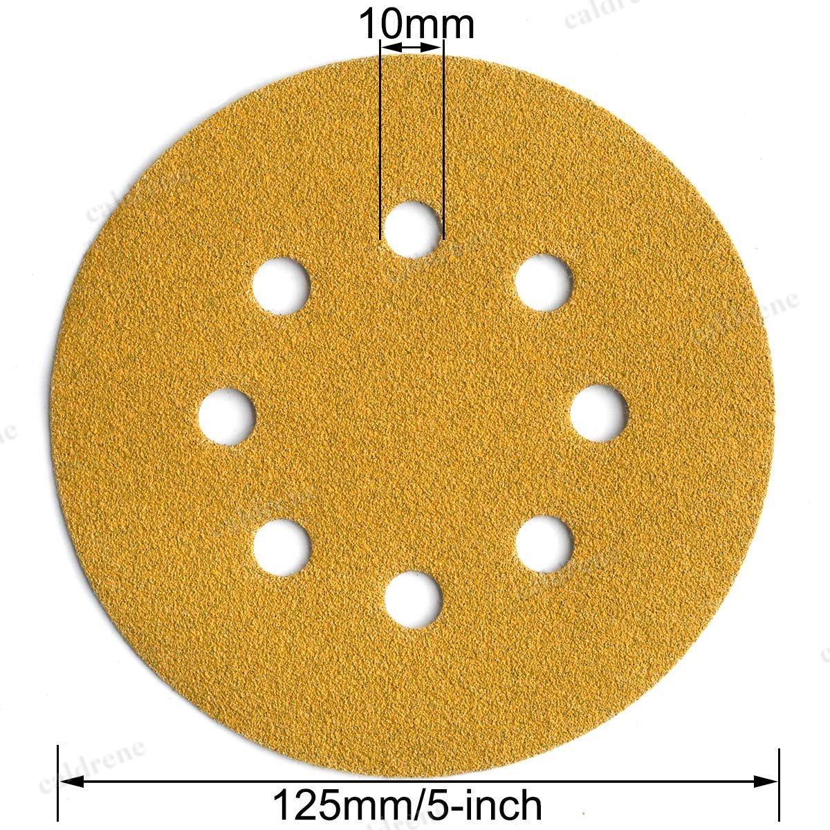 5 Inch Hook and Loop Sanding Discs, 8-Hole, 100 Pack – view 6