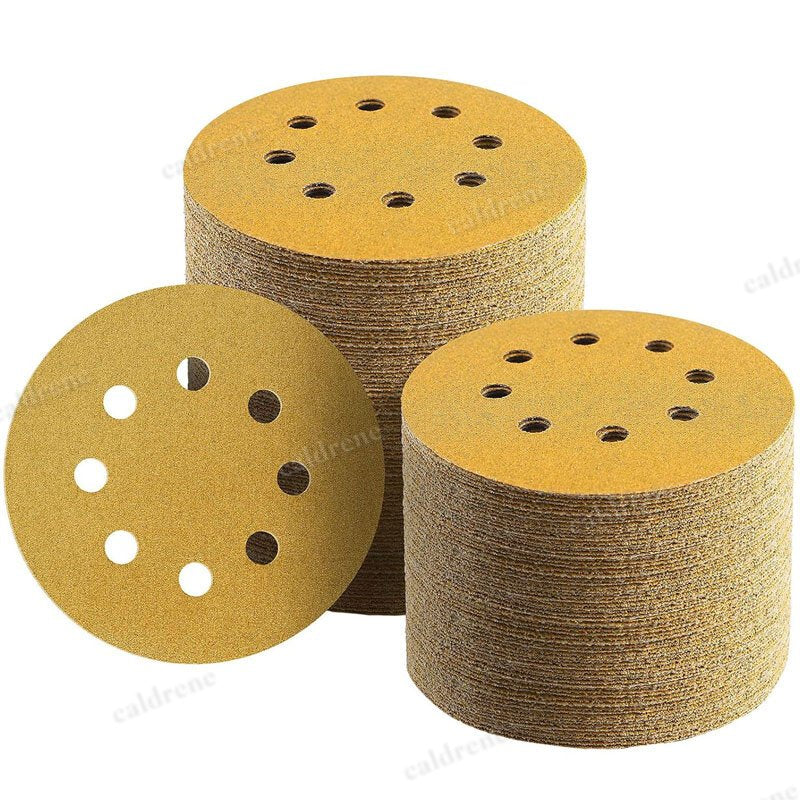 5 Inch Hook and Loop Sanding Discs, 8-Hole, 100 Pack – view 9