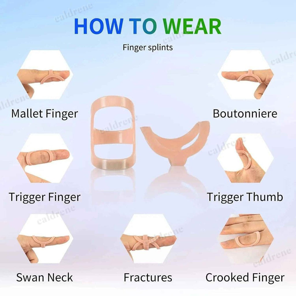 5-Pack Oval Finger Splints – Comfortable Trigger Finger & Thumb Support Brace – view 5