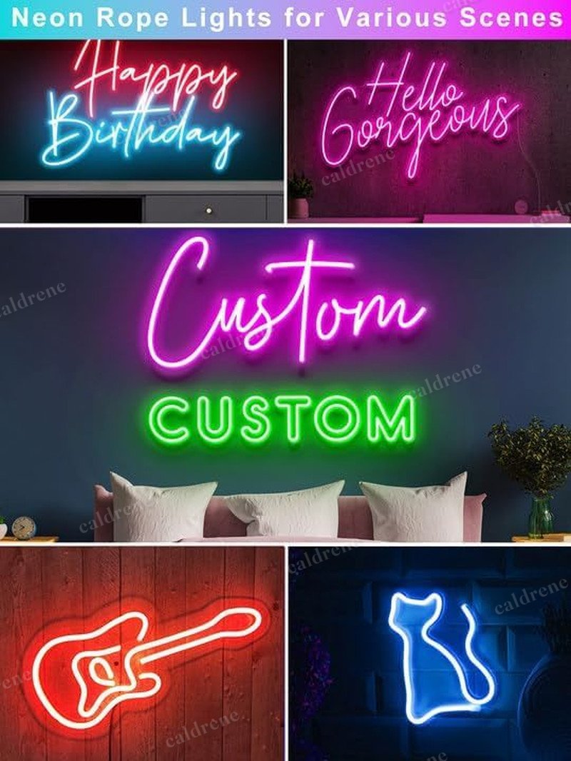 50ft RGB LED Neon Rope Lights with Remote and App – view 5