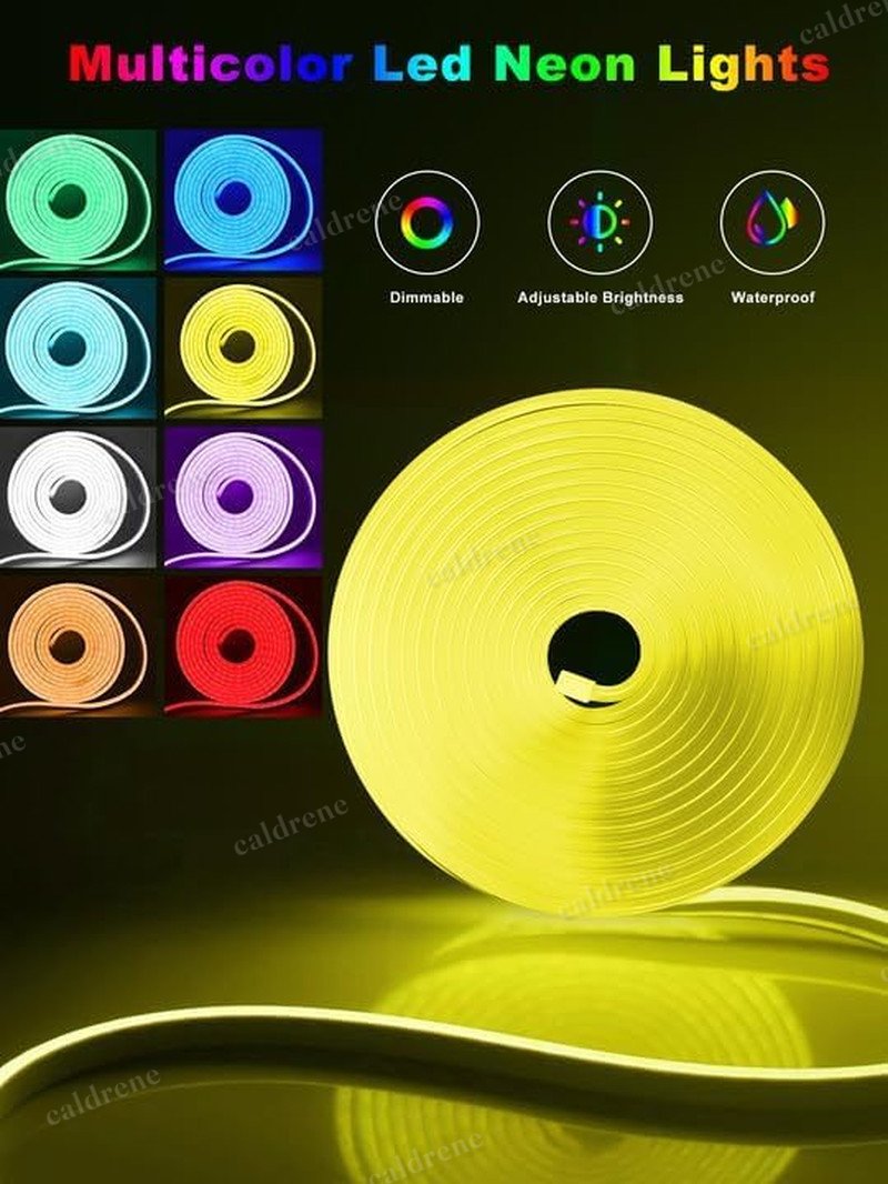 50ft RGB LED Neon Rope Lights with Remote and App – view 7