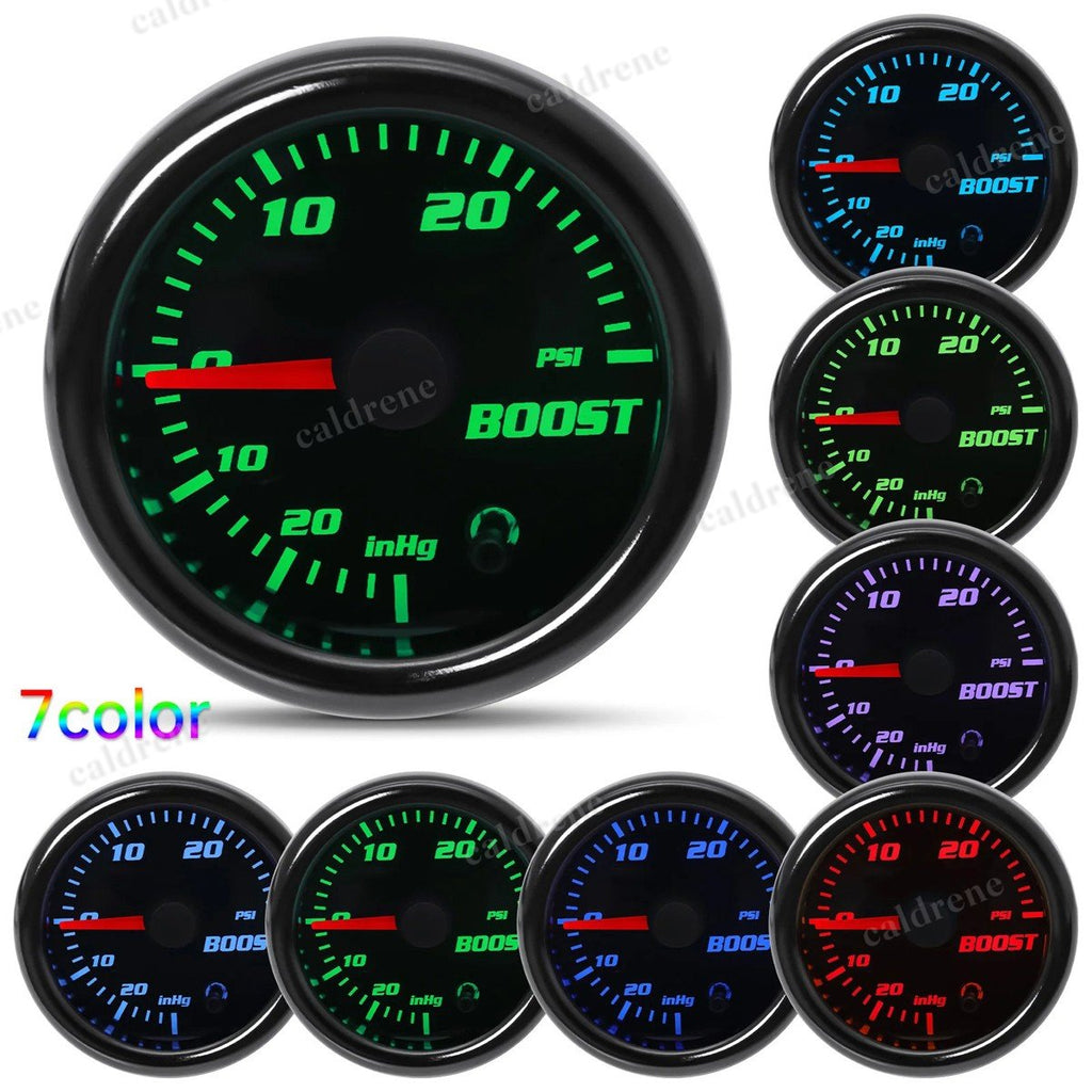 52mm Digital Boost Gauge 0-30 PSI with 7 Colors – view 2