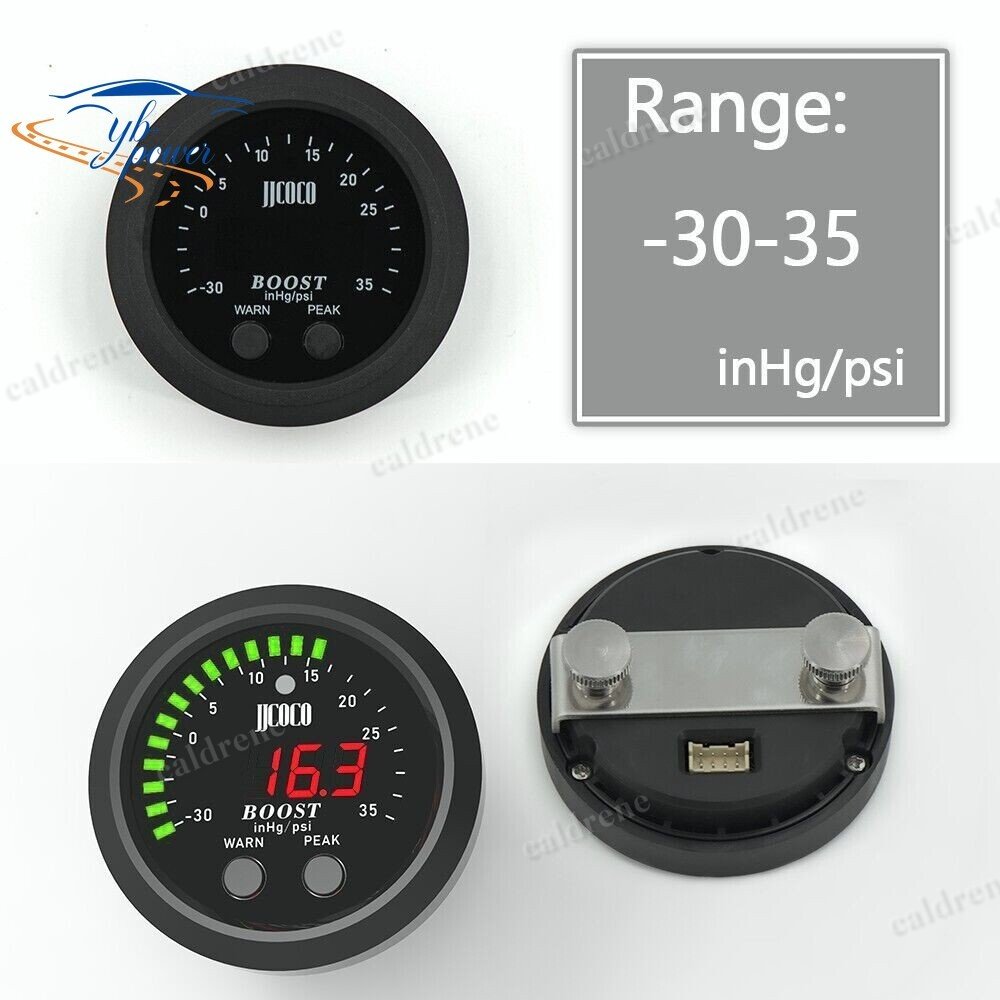 52mm Digital Turbo Boost Vacuum Gauge, Ultra-Thin – view 4