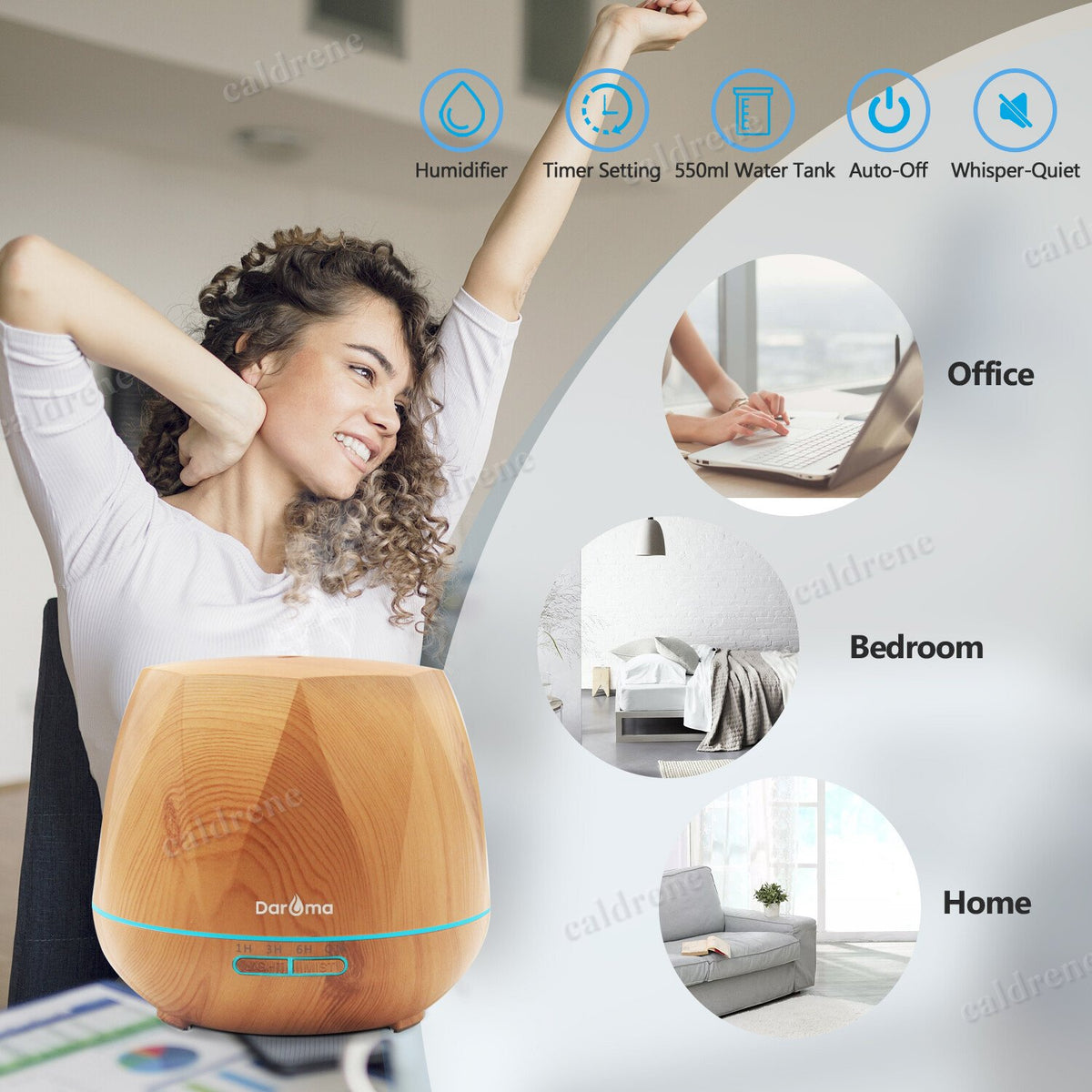 550ml Essential Oil Diffuser and Humidifier – view 4