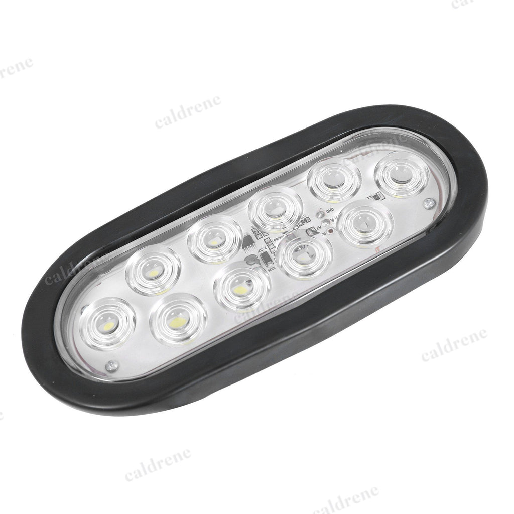 6 Inch Oval White LED Trailer Reverse Backup Lights, 2 Pack – view 9