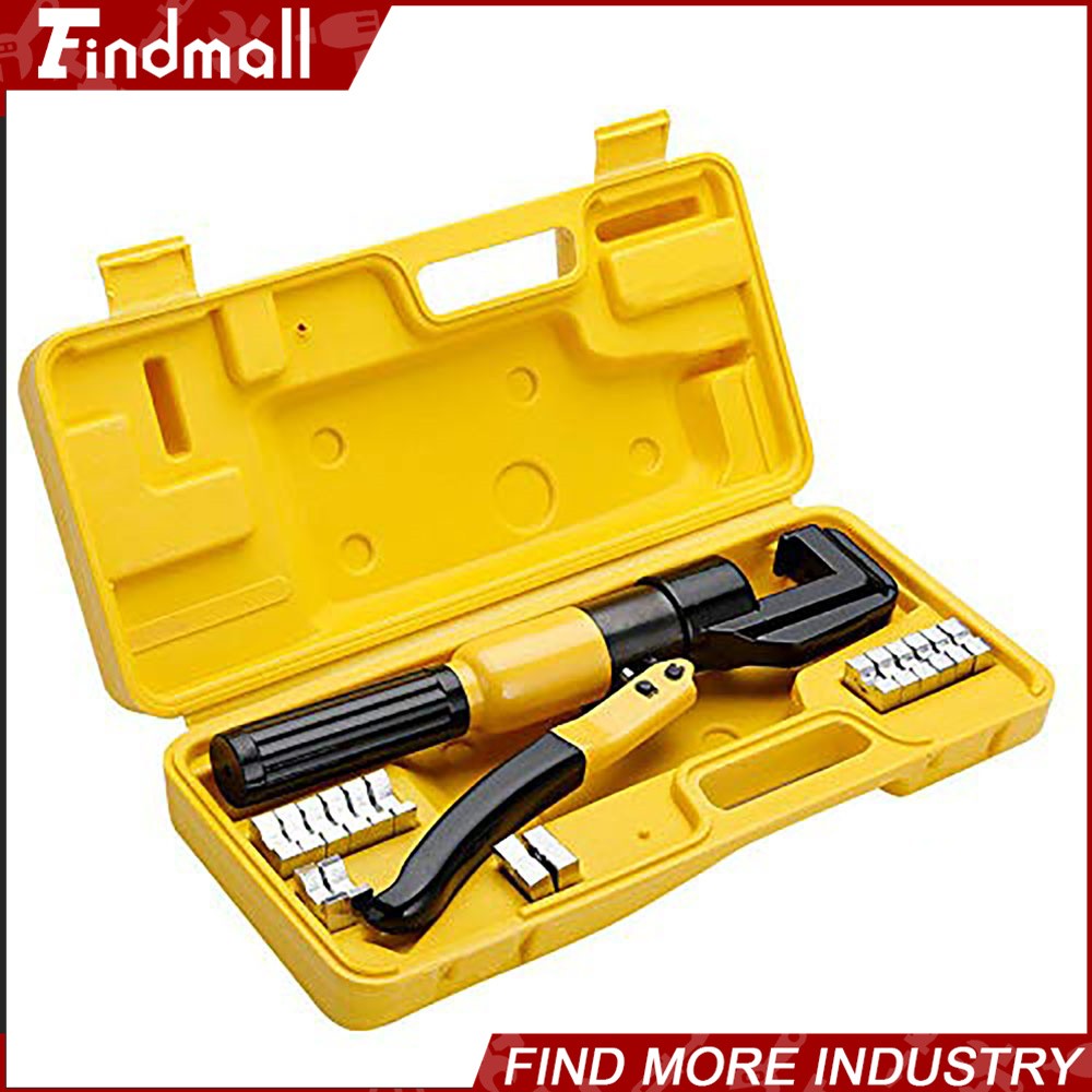 6 Ton Hydraulic Battery Cable Lug Crimping Tool with Dies
