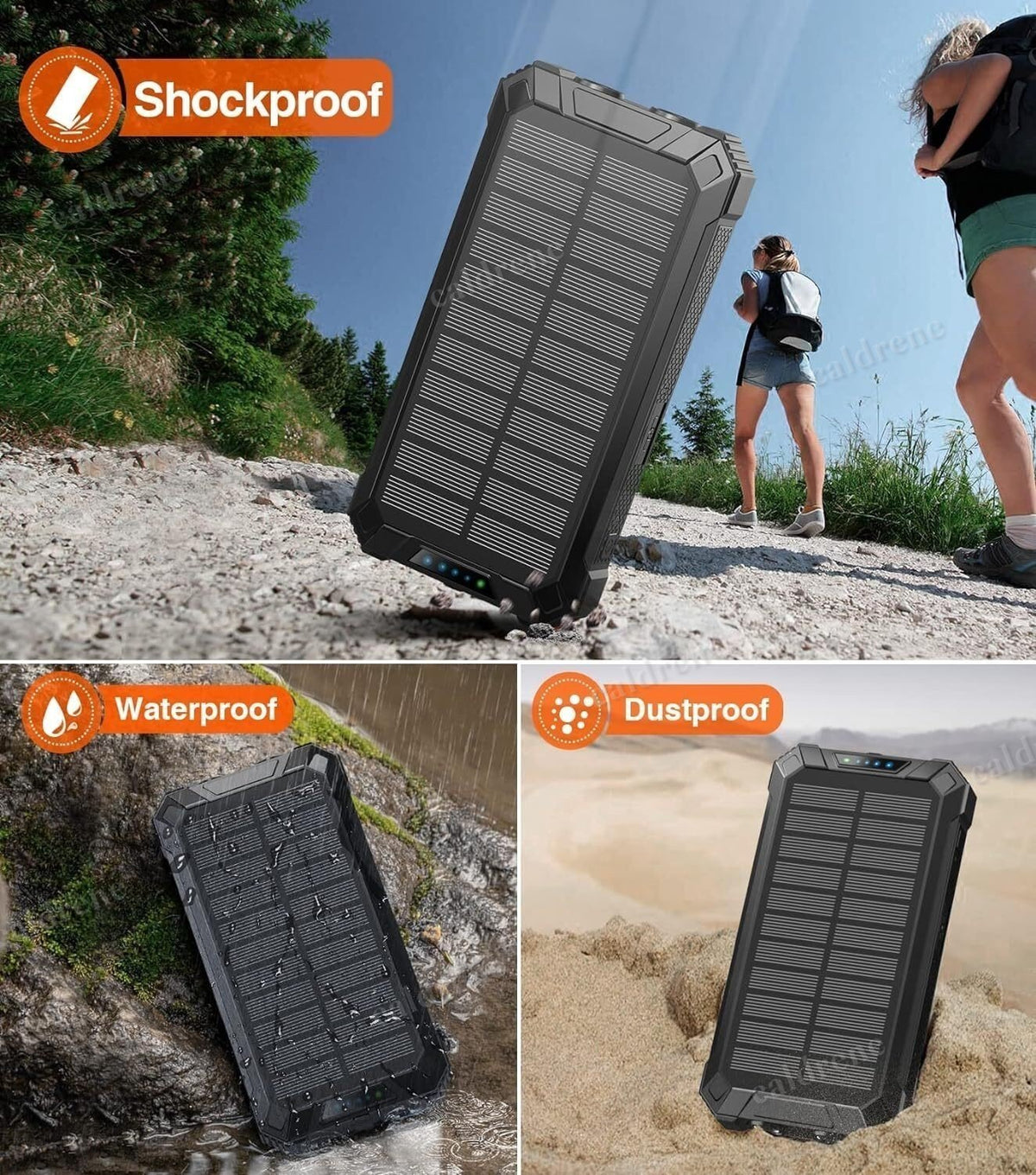 60000mAh Solar Power Bank with Wireless Fast Charging – view 7
