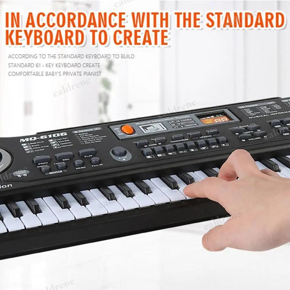 61-Key Kids Electronic Keyboard with Mic – view 4