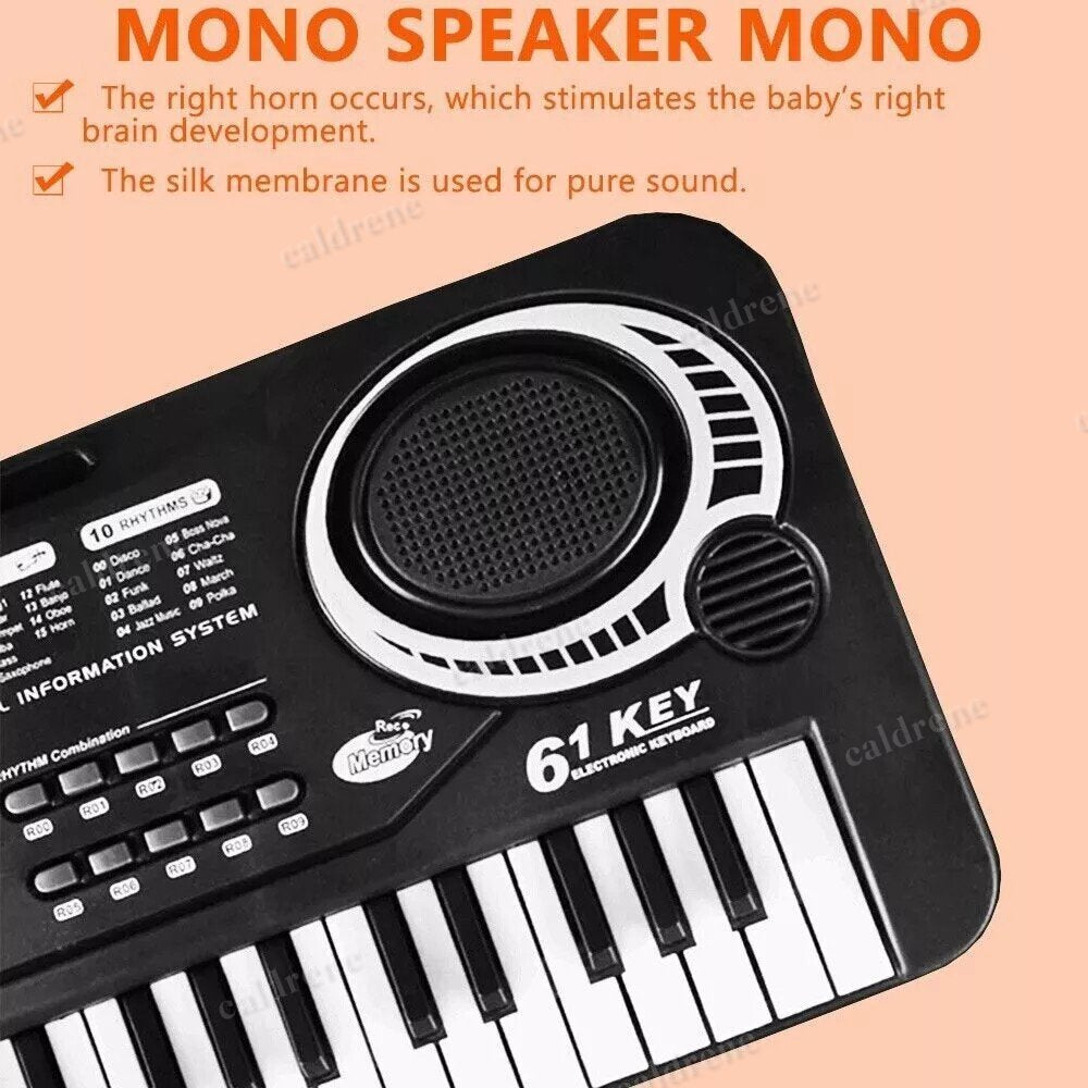 61-Key Kids Electronic Keyboard with Mic – view 6