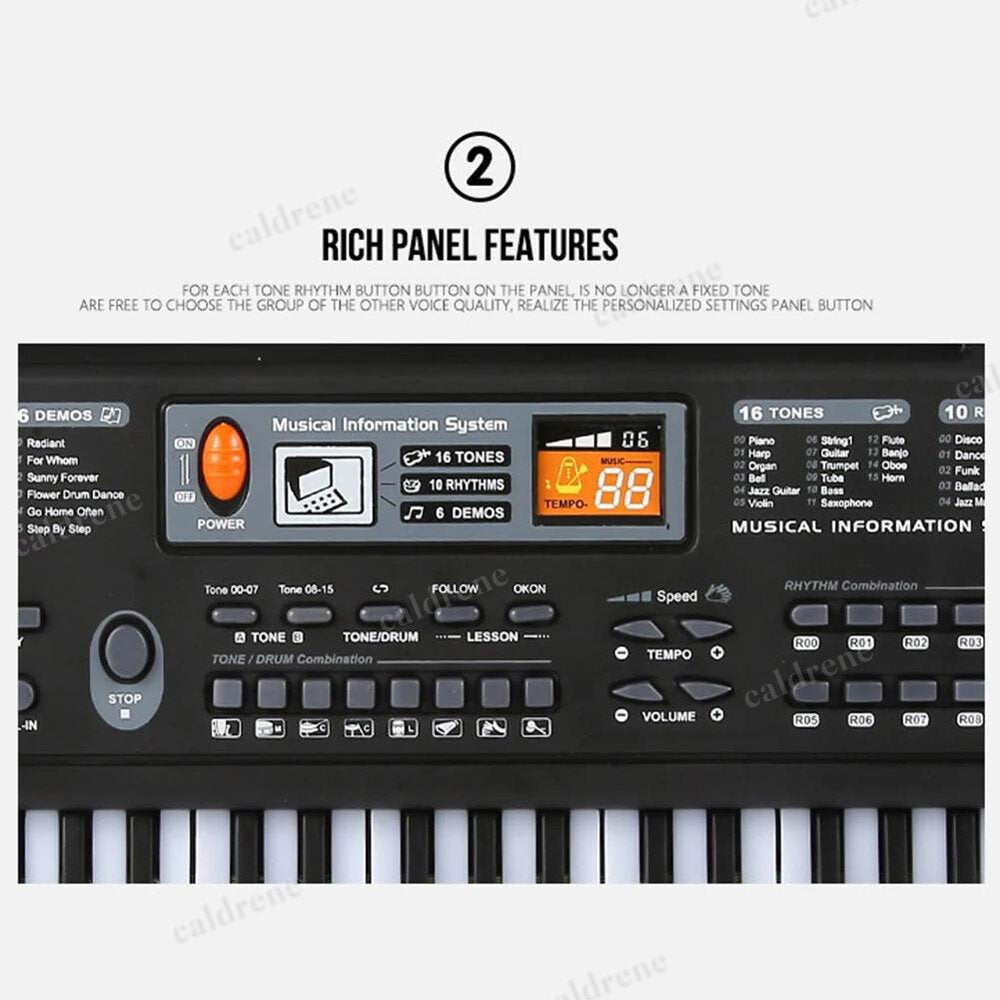 61-Key Kids Electronic Keyboard with Mic – view 8