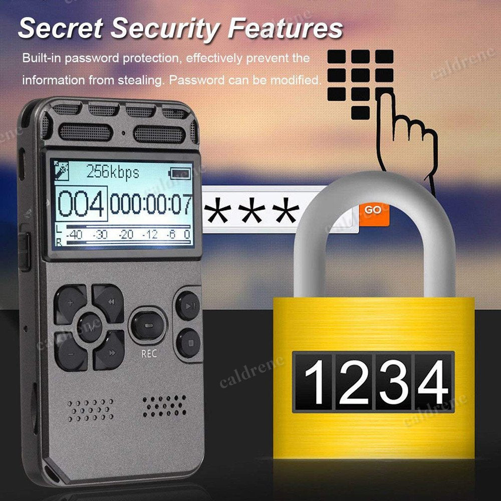 64GB Rechargeable Digital Voice Recorder – view 4