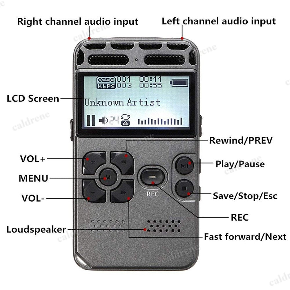 64GB Rechargeable Digital Voice Recorder – view 5
