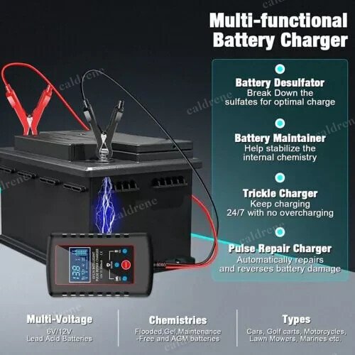 6V 12V Automatic Battery Charger Maintainer Trickle Float – view 10