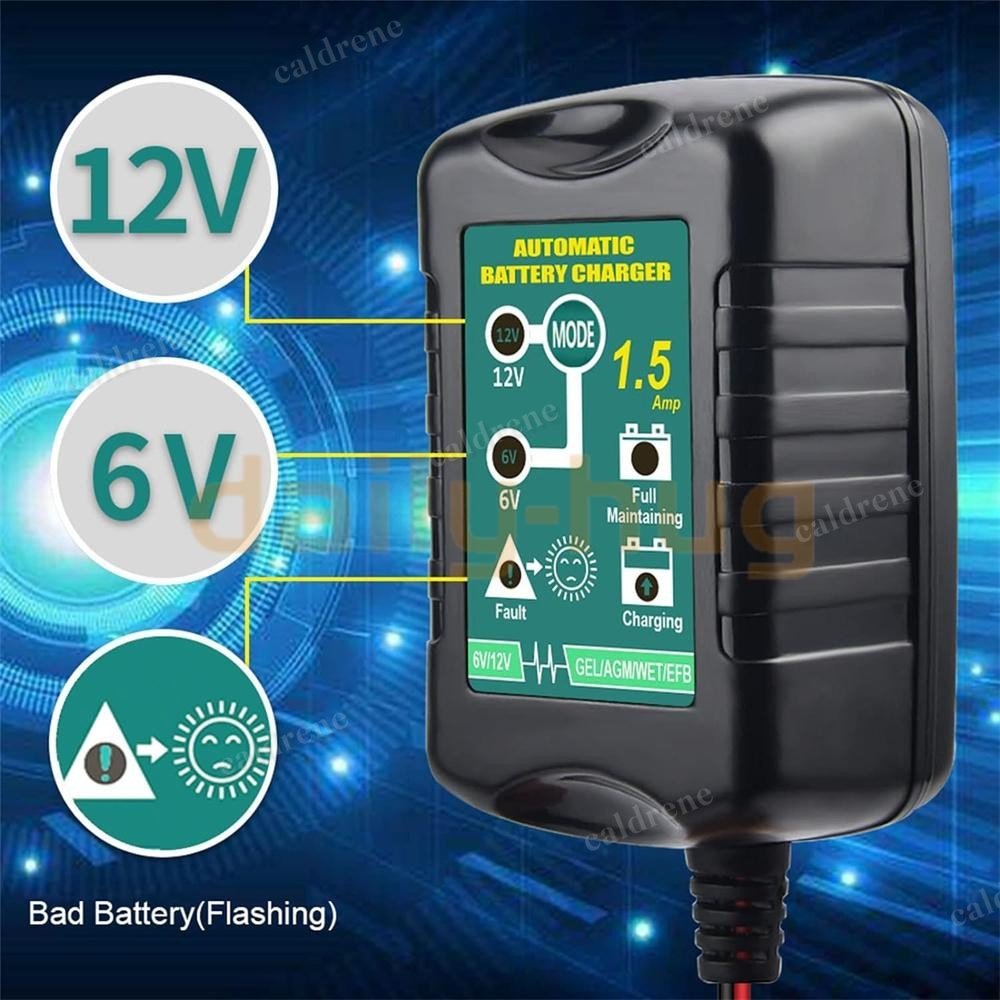 6V 12V Automatic Battery Charger Maintainer Trickle Float, 4 Pack – view 8
