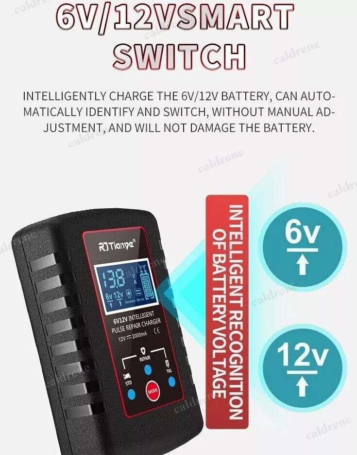 6V 12V Automatic Battery Charger Maintainer Trickle Float – view 6