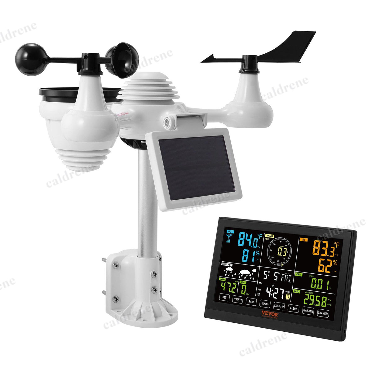 7-in-1 WiFi Weather Station with 7.5 Inch Color Display – view 10