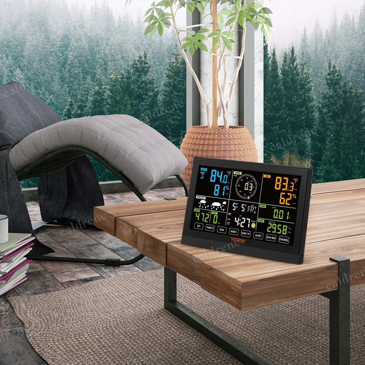 7-in-1 WiFi Weather Station with 7.5 Inch Color Display – view 8