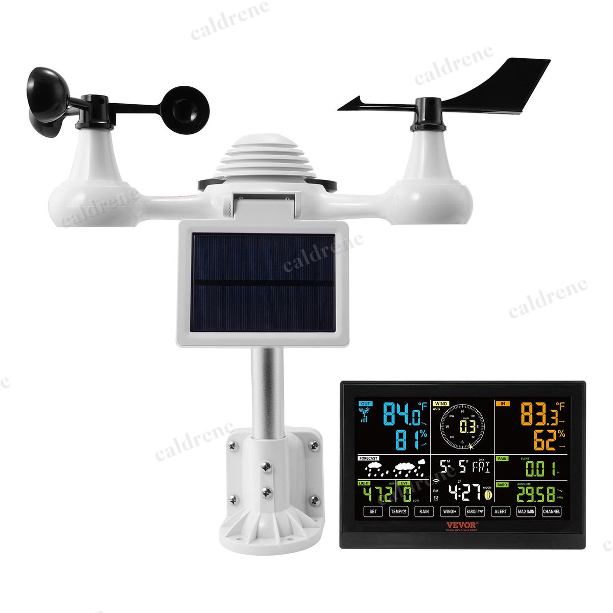 7-in-1 WiFi Weather Station with 7.5 Inch Color Display – view 9