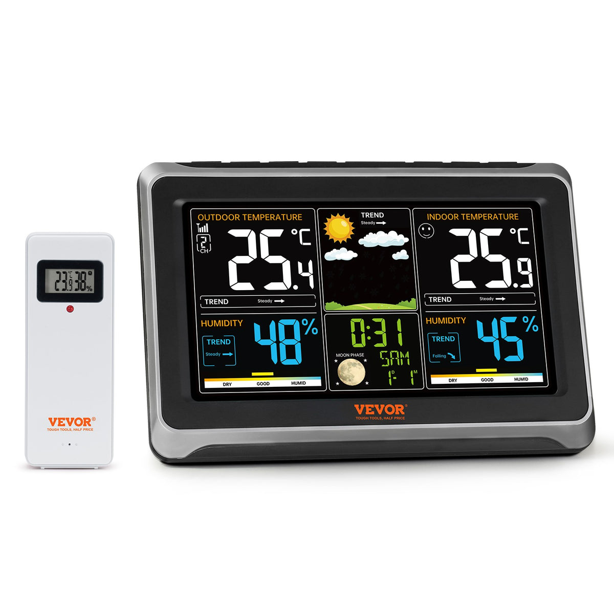 7-in-1 Wireless Weather Station with Atomic Clock