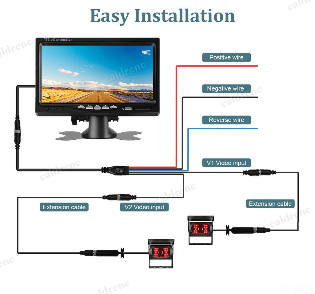 7 Inch Backup Camera and Monitor Kit – view 8