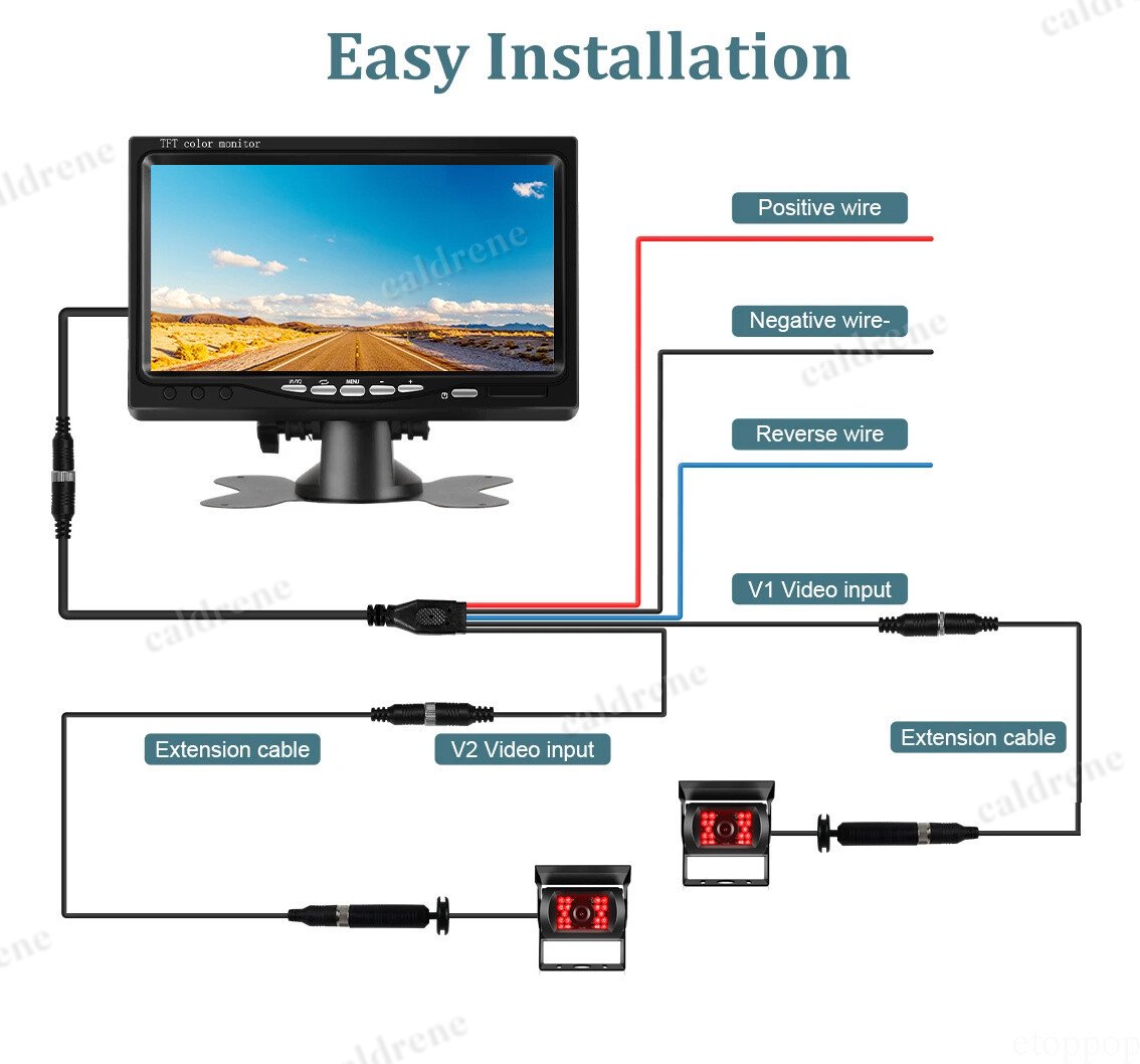 7 Inch Backup Camera and Monitor Kit – view 8
