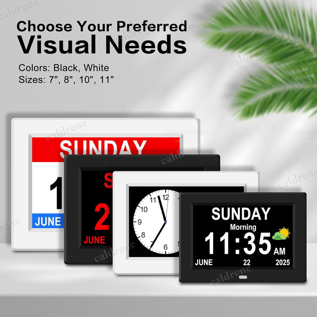 7-Inch Digital Day and Date Calendar Clock for Seniors – view 8