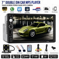 7 Inch Double DIN Bluetooth Car Stereo with Camera