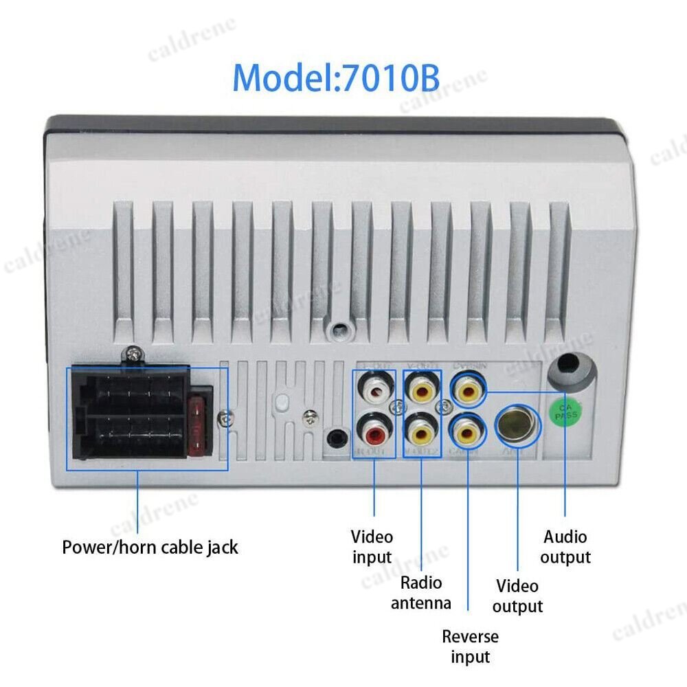 7 Inch Double DIN Bluetooth Car Stereo with Camera – view 10