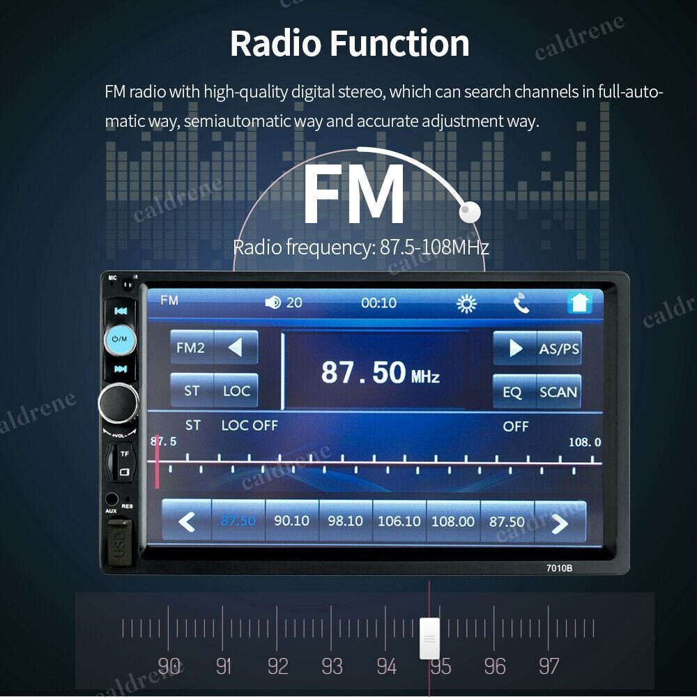 7 Inch Double DIN Bluetooth Car Stereo with Camera – view 5