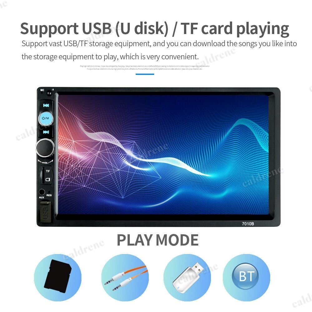 7 Inch Double DIN Bluetooth Car Stereo with Camera – view 7