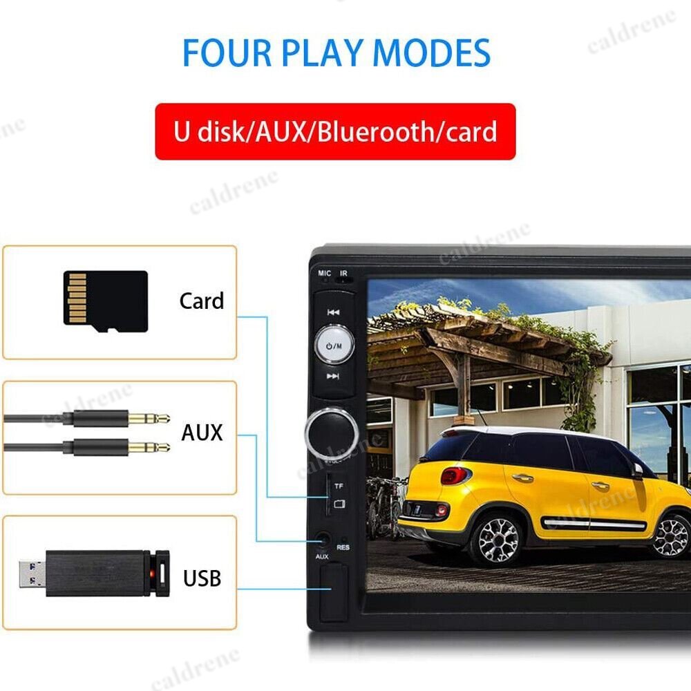 7 Inch Double DIN Bluetooth Car Stereo with Camera – view 9