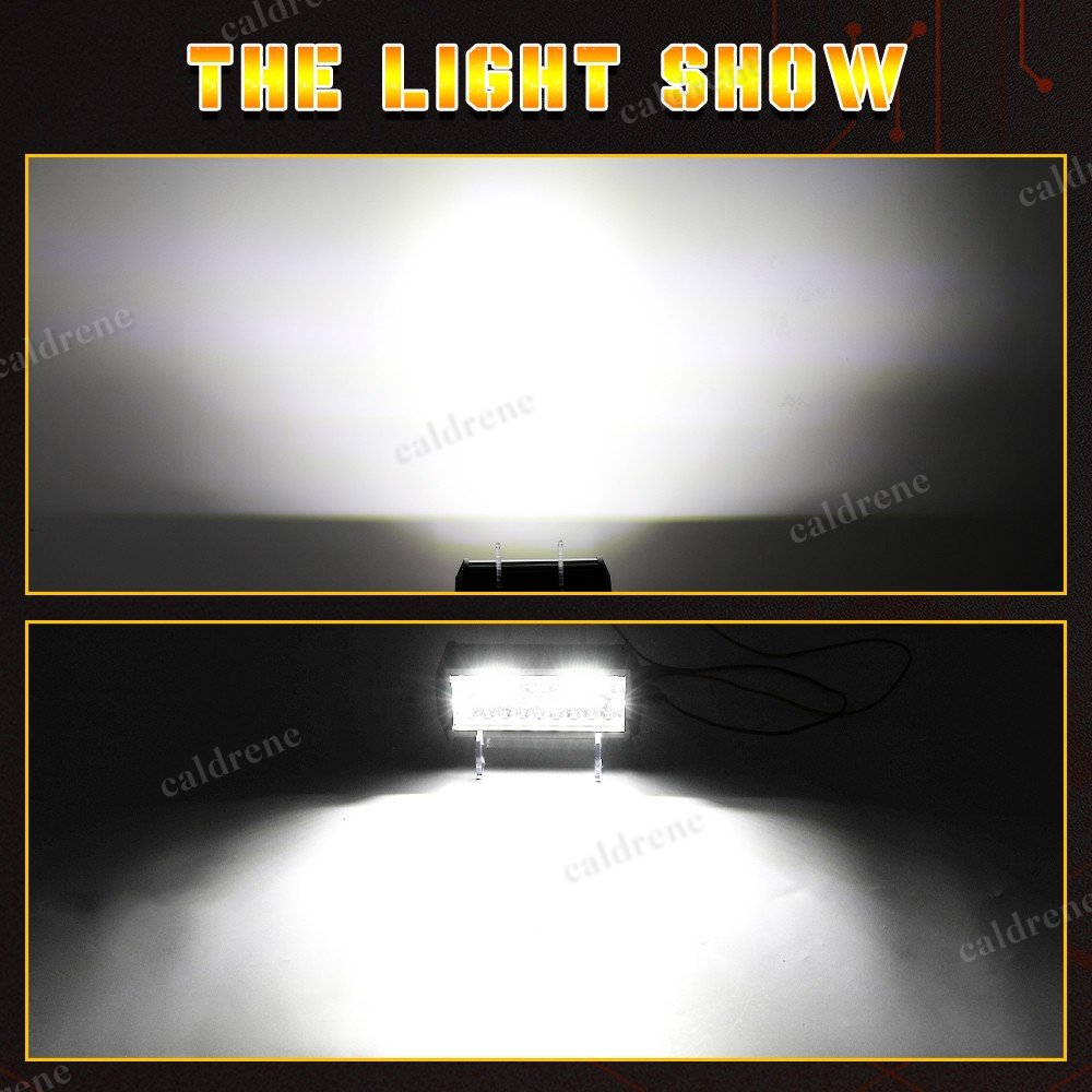 7 Inch LED Work Light Bar Flood Spot Pods, 2 Pack – view 2